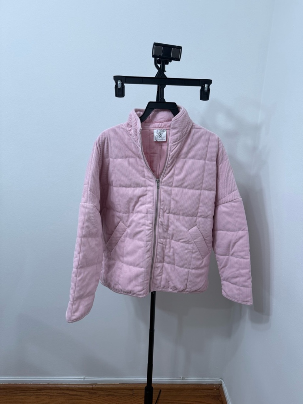 Altar'd State Blush Quilted Corduroy Puffer Jacket - Picture 2 of 4
